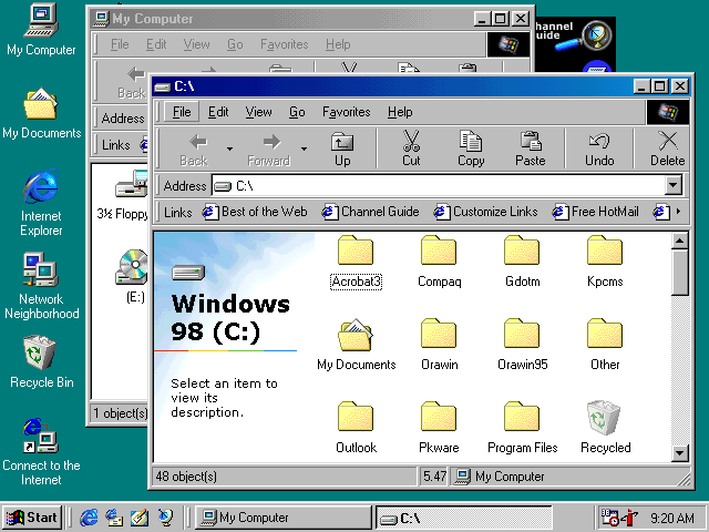 Windows 98 Windows Explorer (1998)